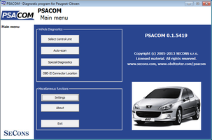 banaan anders Luchtvaartmaatschappijen PSA-COM: Peugeot/Citroen professional diagnostic scantool